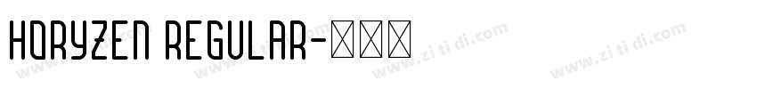 Horyzen Regular字体转换